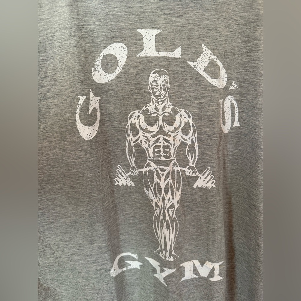 Gray Short-Sleeve Graphic Gym Tee